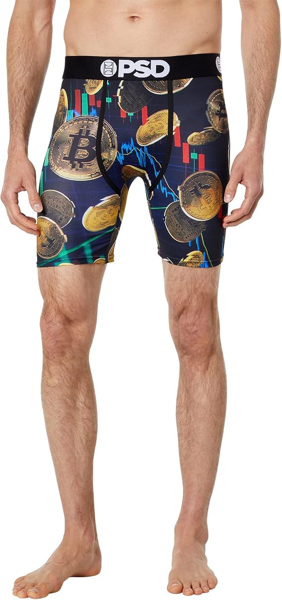 PSD Men's Crypto Moves Boxer Briefs, Multi, L