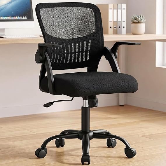 OLIXIS Ergonomic Office Desk Chair, Mid-Back Executive Computer Chair