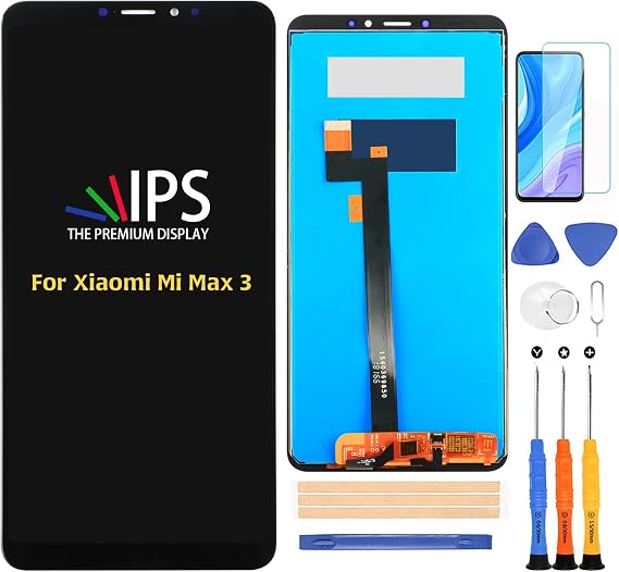 A-MIND for Xiaomi Mi Max 3 6.9 inch Screen Replacement M1810E5A LCD Display Digitizer Glass Full Assembly with Screen Protector+Repair Tool Kits (Black no Frame)