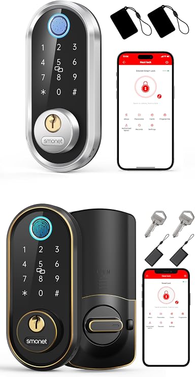Smart Lock Silver and Oil Rubbed Bronze