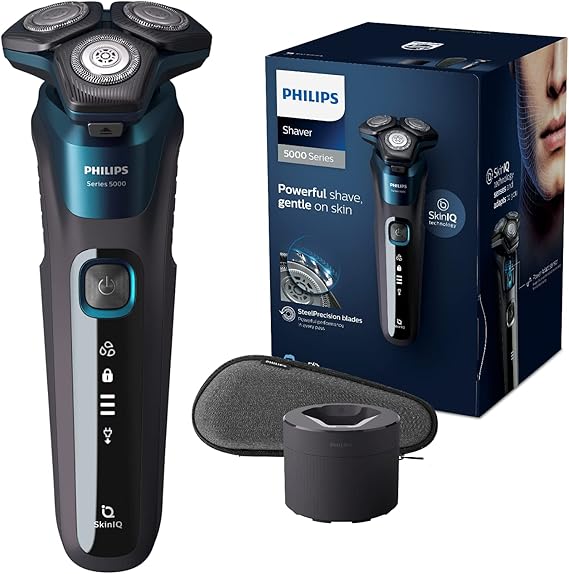 Philips Shaver Series 5000 Dry and Wet Electric Shaver for Men (Model S5579/50)