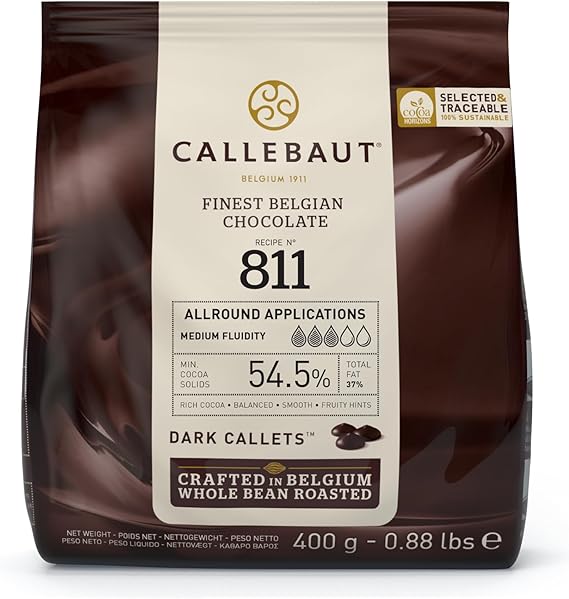 Callebaut Bİtter Damla Çİkolata 811-400 Gr