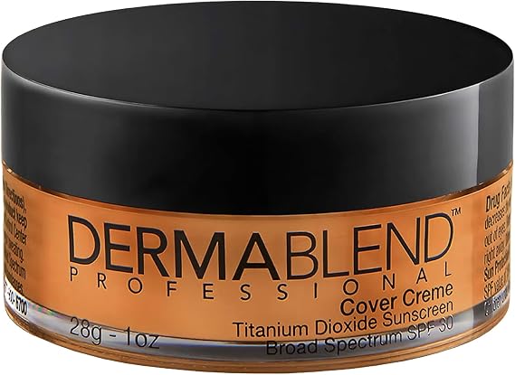 Dermablend Professional Cover Creme - Full Coverage, All-Day Hydrating Cream Foundation - Dermatologist-Created, Fragrance-Free, Allergy-Tested - Broad Spectrum SPF 30-45W Hazelnut Beige - 28g