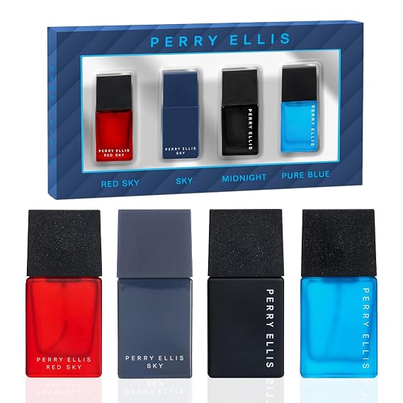 Perry Ellis Mini Coffret Gift Set for Men, .25 Fl Oz (Pack of 4)