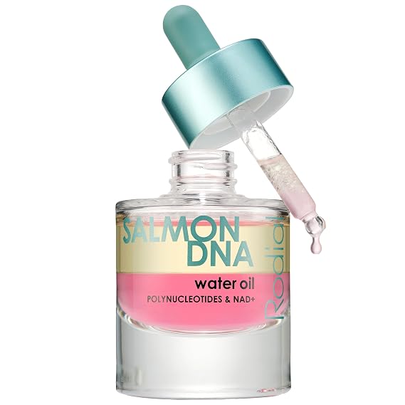 Rodial Salmon DNA Water-Oil 1.01 fl oz - PDRN Serum Bi-Phase Face Oil with Polynucleotides for Skin Renewal & Radiance, Lightweight Hydrating Skin Treatment