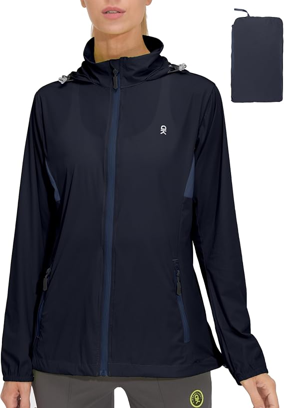 Little Donkey Andy Women's UPF 50+ Sun Protection Hoodie Jacket Lightweight Long Sleeve Shirt for Women with Pocket Hiking