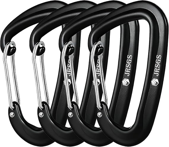 Heavy Duty Locking Carabiner Clip 12KN Auto Locking Carabiner 7075 Aluminum Material, Lightweight and Strong, Easy to Carry, Suitable for Hiking, Hammock, Suspension, Gym, Keychain, Dog Leash.