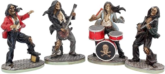 Nemesis Now NEM3962 One Hell Of A Band! (Set of Four) Figurine 10 cm Ivory