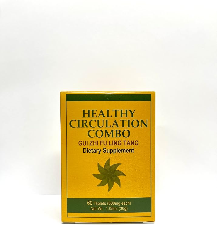 Lao Wei Healthy Circulation Combo - GUI Zhi Fu Ling Tang Herbal Supplement Helps Support Women's Circulation, Menstruation and Optimal Body Balance 60 Tablets 500mg/each Made in USA