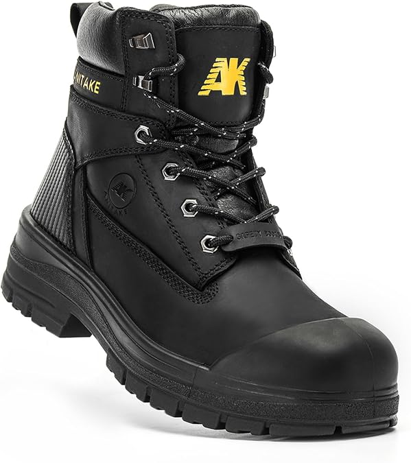 6" Steel Toe Work Boots, Full Grain Leather, Kevlar Puncture Proof