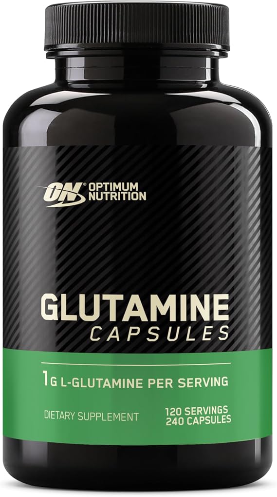 Optimum Nutrition L-Glutamine Muscle Recovery Capsules, 240 Ct