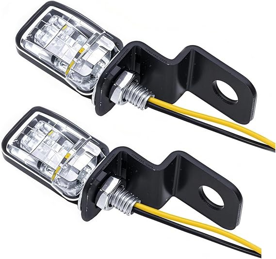 ANKIA 2PCS 12V Universal Motorcycle Mini LED Turn Signal Blinker