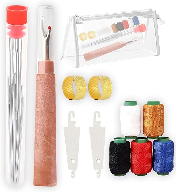 Big Eye Steel Sewing Needles Kit, 37PCS Sewing Tool Set, Needles Thread Hand Repair Tools, Stainless Steel Sewing Needles Set, for Beginners & Daily Use