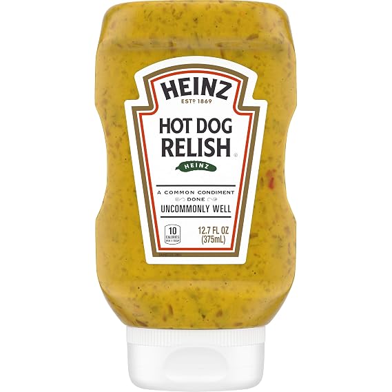 Heinz Hot Dog Relish, 12.7 fl oz Bottle
