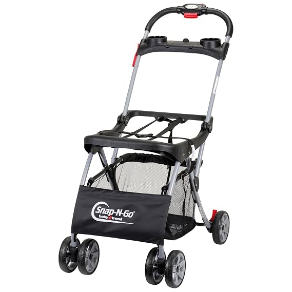 Baby Trend Snap N Go EX Universal Infant Car Seat Carrier Stroller, Black