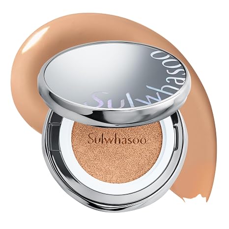 Sulwhasoo Perfecting Cushion SPF 46 Foundation | Korean Cushion Foundation with Medium Coverage | Evens Skin Tone & Blurs Imperfections | Hydrating Semi Matte Finish for Radiant Skin