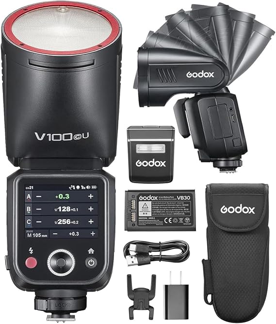 Godox V100 C V100-C 100W Flash for Canon, 1/8000 HSS 2.4G Wireless TTL