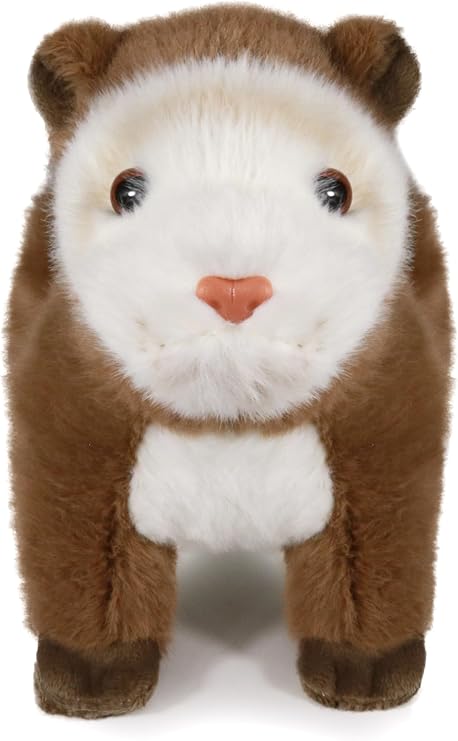 ICE KING BEAR Ferret Stuffed Animal Plush Soft Toy 30 cm (Brown)