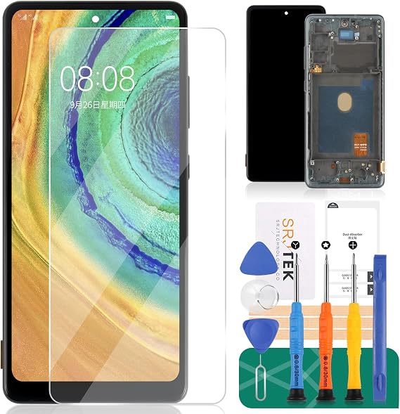 INCELL for Samsung Galaxy S20 FE 5G Screen Replacement for Samsung S20 FE 5G LCD Display for SM-G781B SM-G781U Digitizer Touch Screen Assembly Repair Parts with Frame (No Fingerprint Function)
