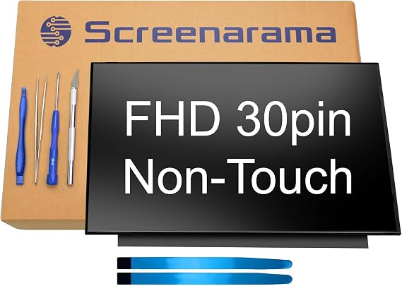 SCREENARAMA New Screen Replacement for HP Zbook 15 G5 | Matte 30pin FHD IPS 1920x1080 LCD LED Display with Tools and Tape