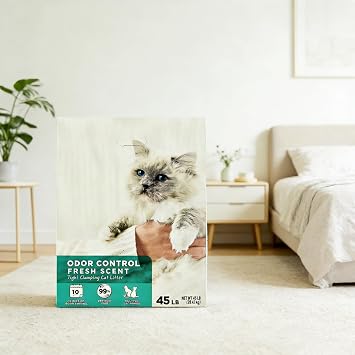 Clumping Clay Cat Litter, Fresh Scent, 45 lbs Box