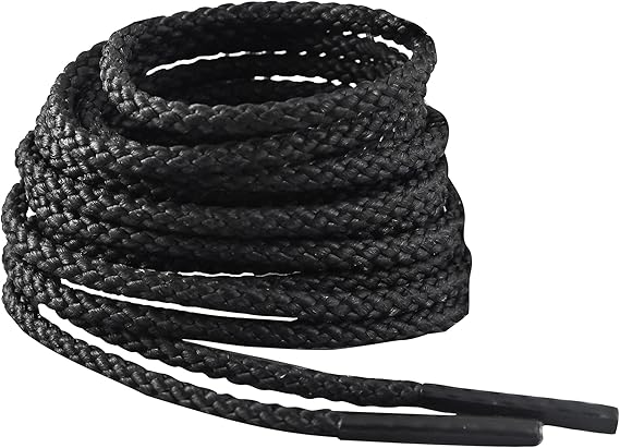 IRONLACE Unbreakable Round Bootlaces - Indestructible, Waterproof & Fire Resistant Laces, 1500-Pound Breaking Strength/Pair