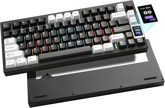 YUNZII AL80 Wireless Aluminum Mechanical Keyboard (Black, Cocoa Switch)