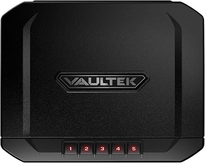 VAULTEK Essential Series Quick Access Portable Safe Auto Open Lid Quick-release Security Cable Rechargeable Lithium-ion Battery