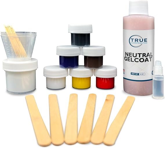 Gelcoat Repair Kit, Neutral, 4 oz