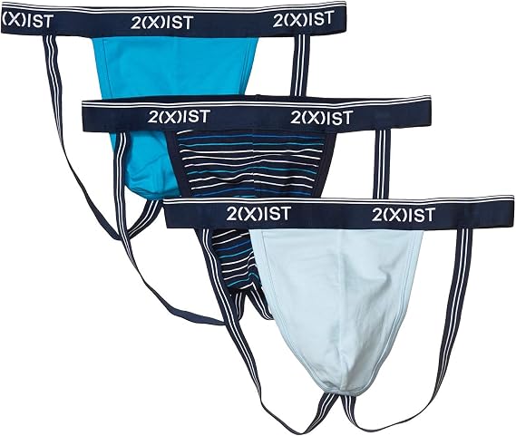 2(X)IST Men's 3-Pack Stretch Jock Strap