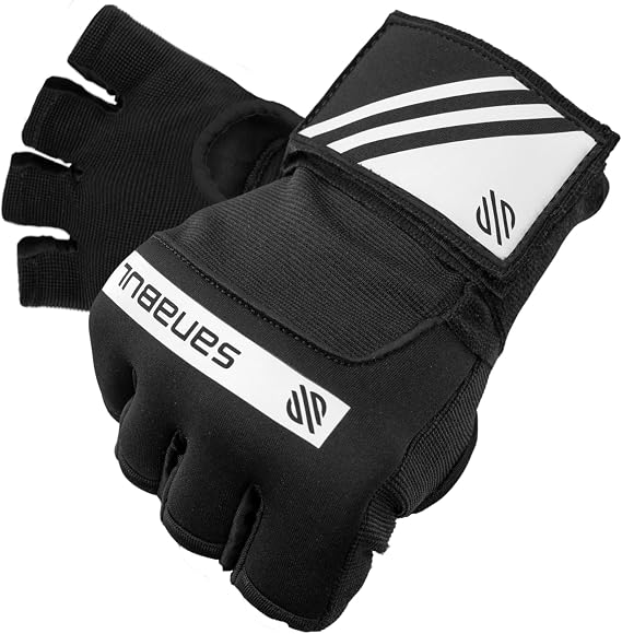 Sanabul Gel Boxing Hand Wraps for Men & Women Muay Thai MMA Kickboxing Quick Wraps Boxing Inner Gloves Wrist Knuckle Protection