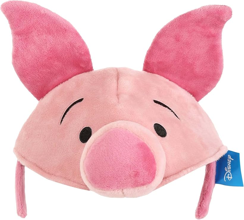 Disney Winnie the Pooh Piglet Plush Headband - Embroidered Ears and Snout, Officially Licensed