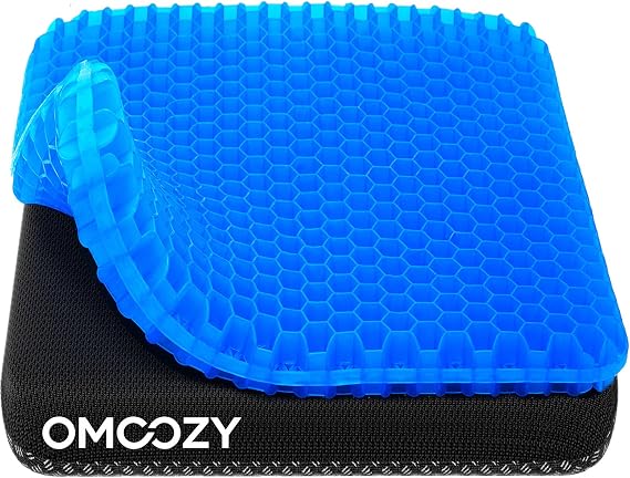 Gel Seat Cushion, Cooling Honeycomb Design for Office Chair Car Wheelchair