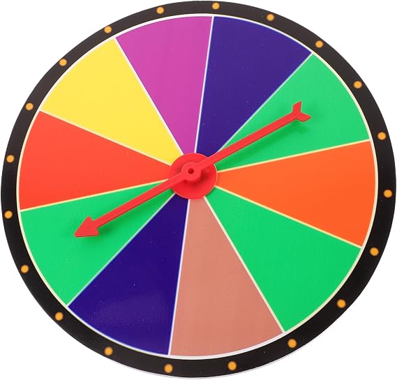 ibasenice Prize Wheel for Parties Wheel Game Prop for Education Events Carnivals and Trade Shows Interactive Fun Design