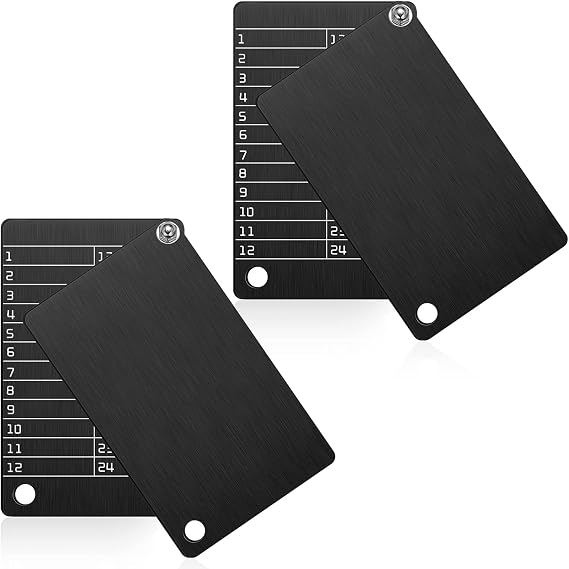 Hotop Crypto Seed Storage Metal Plate, 4 Pack Stainless Steel Backup for Bip39 Wallet, Fireproof Waterproof Crypto Seed Phrase Storage, Bitcoin Hardware Cold Wallet Backup Kit(Black)