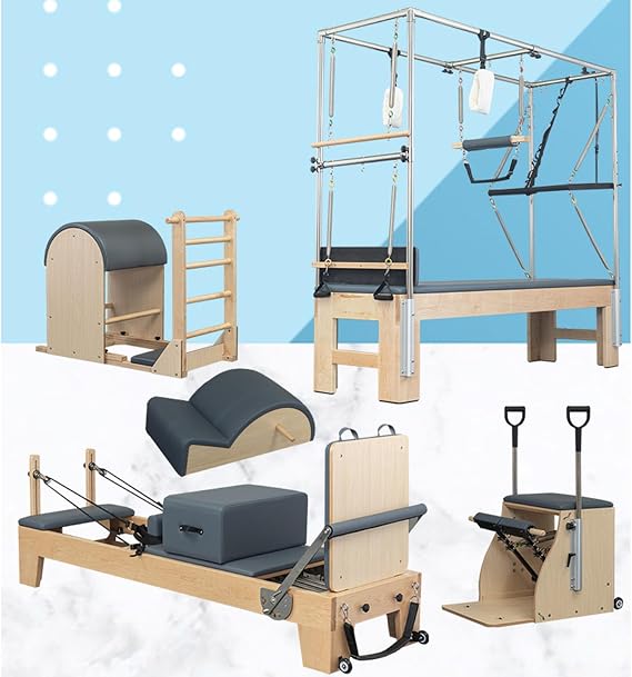 Solid Wood Pilates Core Bed Yoga Gym Private Teaching Fitness Equipment Cadillac Five Piece Set