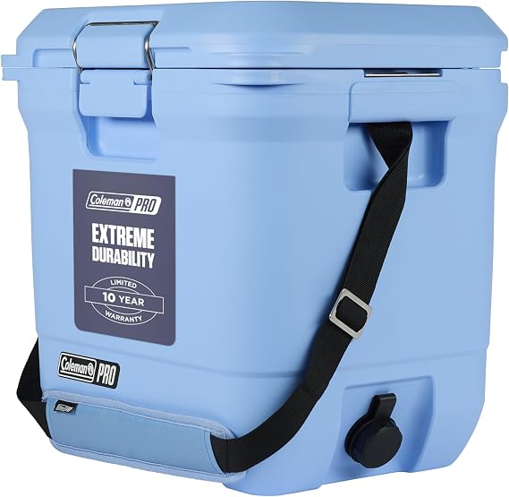 Coleman Pro Heavy-Duty 25qt Ultra-Light Premium Hard Cooler, Extra-Thick Insulation Keeps Ice up to 3 Days, 36-Can Capacity