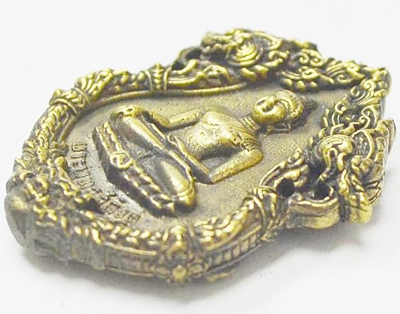 Lucky & Protection Amulets Amulets Tiny Buddha Real Thai Mini Brass Amulet Lucky Charm Peaceful Happy Success Life