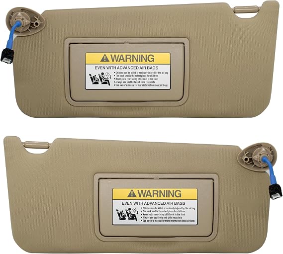 NHILES Driver & Passenger Sun Visor Compatible with Honda Accord 2008-2017