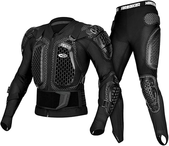 Motorcycle Body Armor Suit Jacket Motocross Riding Protective Gear Mesh Lightweight Flexible Safety Protector for Cycling ATV Dirt Bike Chest