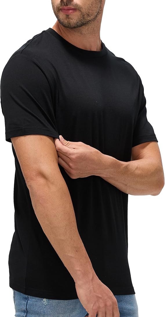 100% Superfine Merino Wool Regular Fit T-Shirt for Men