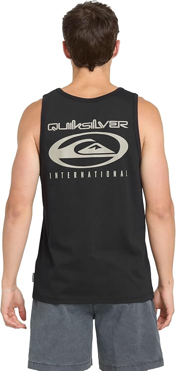 Quiksilver Men's QS International Tank Top - Regular Fit, Black