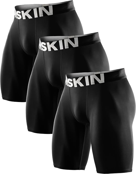 DRSKIN Men's 3, 2 or 1 Pack Compression Shorts Pants Tights Baselayer Sports Running Athletic Active Underwear Workout