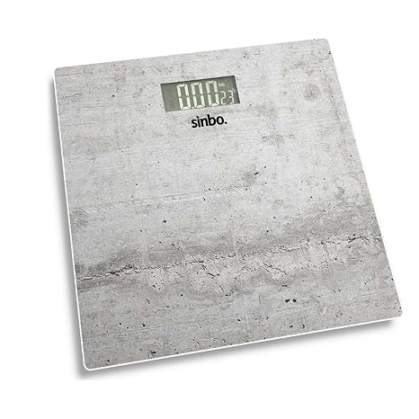 Sinbo SBS-4451 Banyo Baskülü, Dijital Cam Mermer Renk