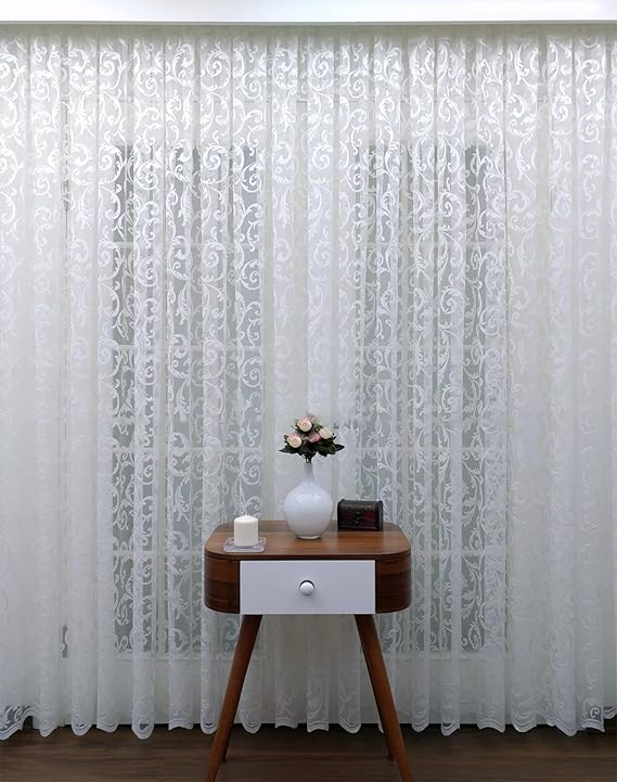 Evdepo Home Kırık Beyaz Ekstraforlu Pilesiz Tül Perde 160 x 240 cm