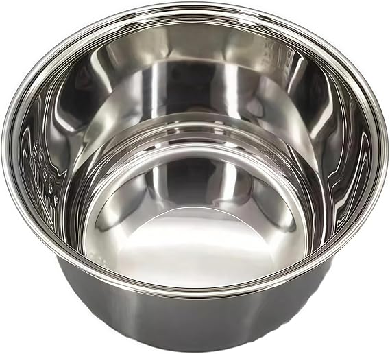 304 Stainless Steel Rice Cooker Inner Bowl Compatible With Tiger JBV-S10U 5.5 Cup Replacement Inner Pot