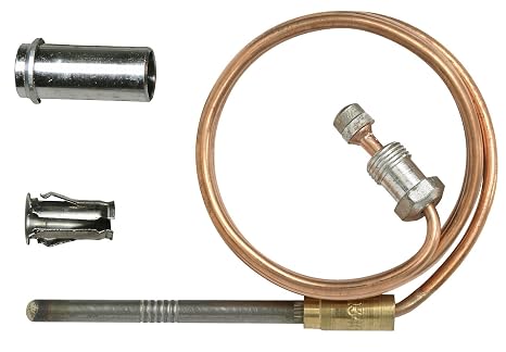 Resideo CQ100A1021 18-Inch Replacement Thermocouple for Gas Furnaces, Boilers and Water Heaters, Copper