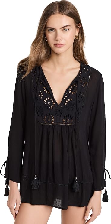 Playa Lucila Women's Eyelet Tunic Dress