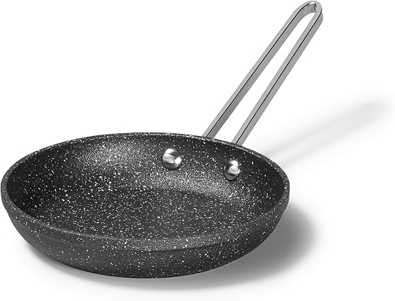 Starfrit The Rock 16cm Egg Fry Pan, Non-Stick, Forged Aluminum, Black