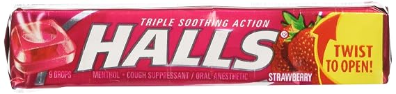 Halls Strawberry, 20-Count Packages